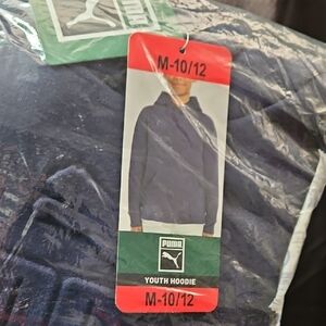 Puma Youth Hoodie Navy Jacket